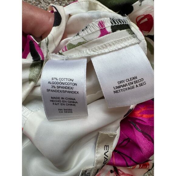 Evan-Picone size women's 12, summer floral dress - Picture 8 of 8